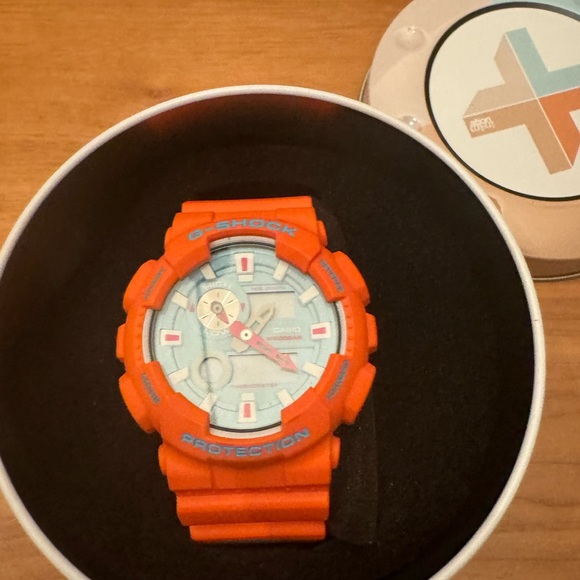 Casio G-Shock / In4mation G-Lide Limited Orange GAX100X-4ADR GAX-100X-4ADR - Picture 4 of 6